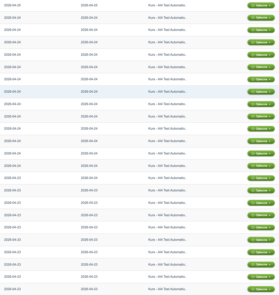 Sprzedaż kursu już ruszyła i kolejne zamówienia szybko wpadają